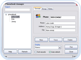 Active Caller ID Phonebook Manager